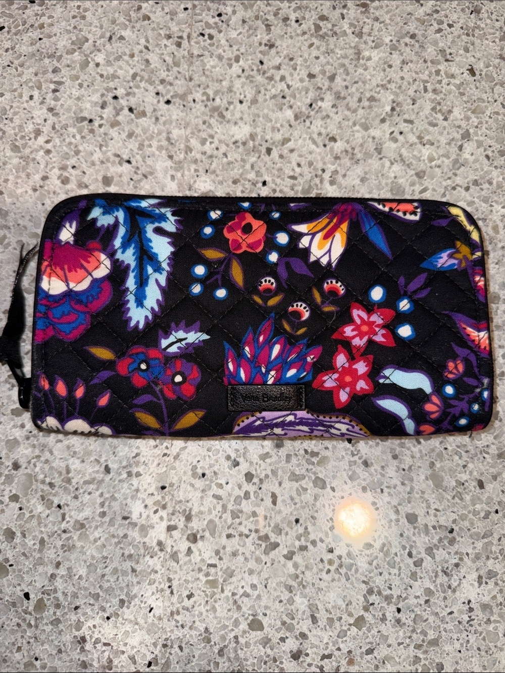 Vera Bradley Foxwood Fliral Continental Wallet. Like New Condition